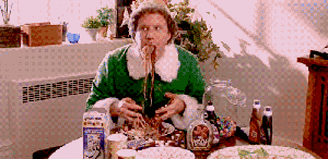 buddy-the-elf-maple-syrup-spaghetti